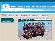 Tablet Screenshot of marignane-triathlon.com